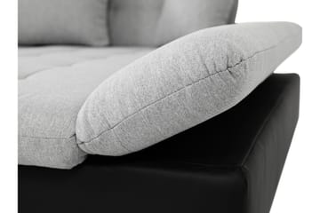 Djerra Bäddsoffa med Divan 3-sits - Svart - Möbler - Soffa - Bäddsoffa