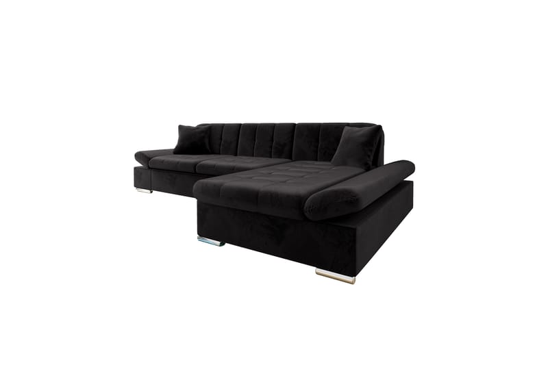 Djerra Bäddsoffa med Divan 3-sits - Svart - Möbler - Soffa - Bäddsoffa