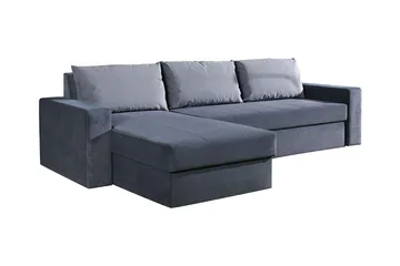 Domino Divanbäddsoffa 234x156x82 cm - Blå/Grå - Möbler - Soffa - Bäddsoffa