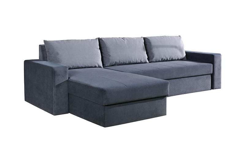 Domino Divanbäddsoffa 234x156x82 cm - Blå/Grå - Bäddsoffa - Bäddsoffa divan