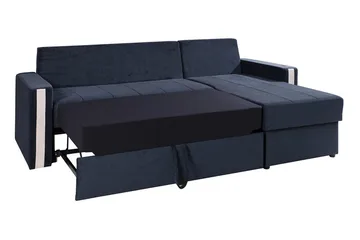 Domino Divanbäddsoffa 234x156x82 cm - Blå/Grå - Möbler - Soffa - Bäddsoffa