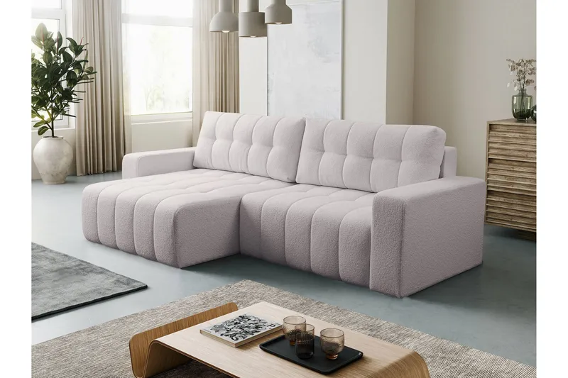 Doryn Bäddsoffa med Divan 3-sits - Grå - Möbler - Soffa - Bäddsoffa