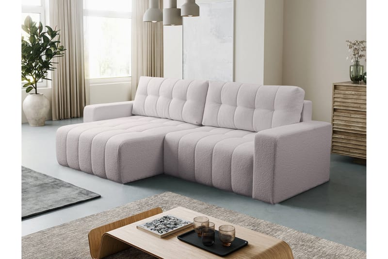 Doryn Bäddsoffa med Divan 3-sits - Grå - Möbler - Soffa - Bäddsoffa