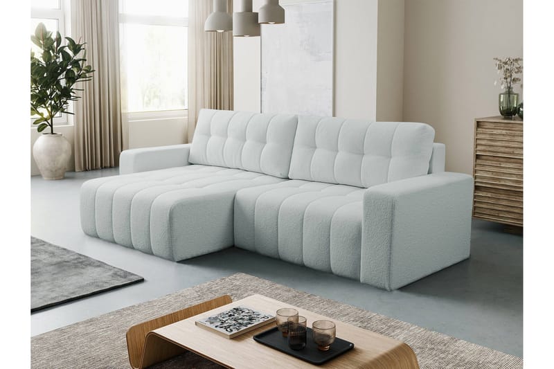 Doryn Bäddsoffa med Divan 3-sits - Grå - Möbler - Soffa - Bäddsoffa