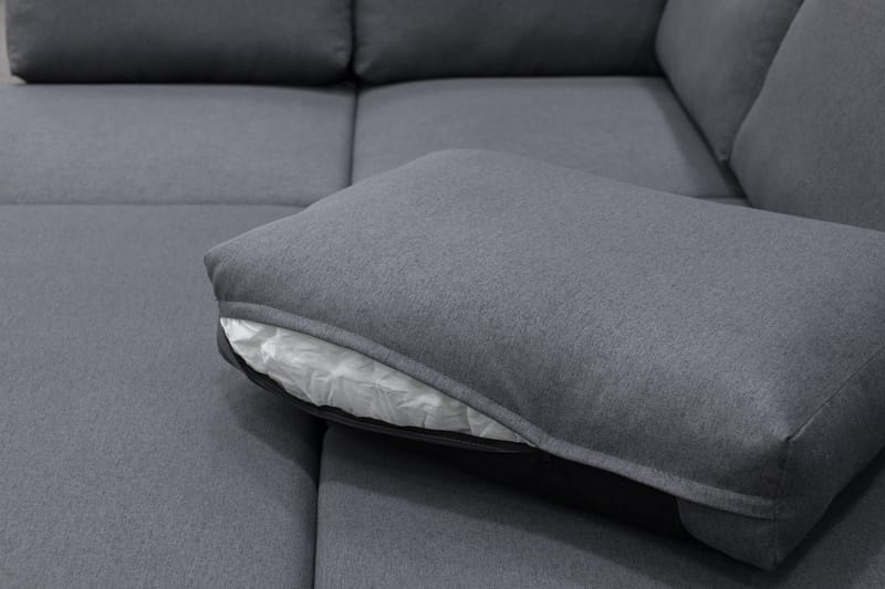 Dream hörnsoffa med bäddfunktion och förvaring - Mörkgrå - Mörkgrå - Möbler - Soffa - Bäddsoffa