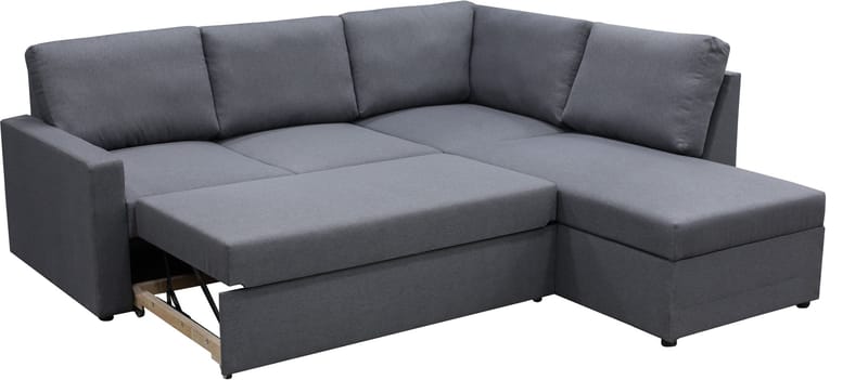 Dream hörnsoffa med bäddfunktion och förvaring - Mörkgrå - Mörkgrå - Möbler - Soffa - Bäddsoffa