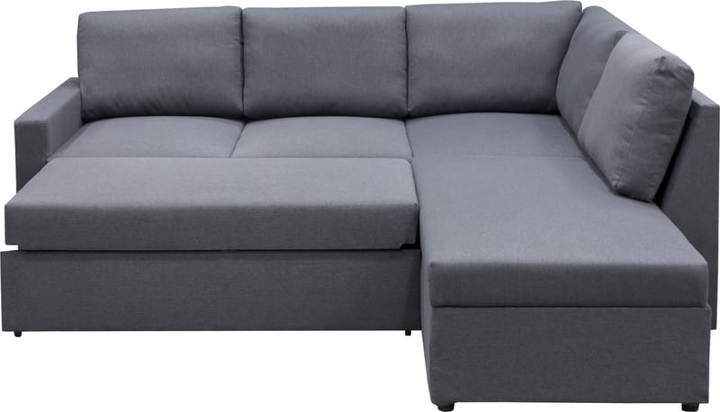 Dream hörnsoffa med bäddfunktion och förvaring - Mörkgrå - Mörkgrå - Möbler - Soffa - Bäddsoffa