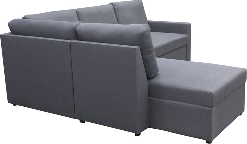 Dream hörnsoffa med bäddfunktion och förvaring - Mörkgrå - Mörkgrå - Möbler - Soffa - Bäddsoffa