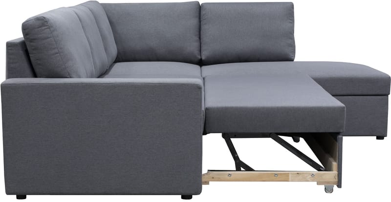 Dream hörnsoffa med bäddfunktion och förvaring - Mörkgrå - Mörkgrå - Möbler - Soffa - Bäddsoffa