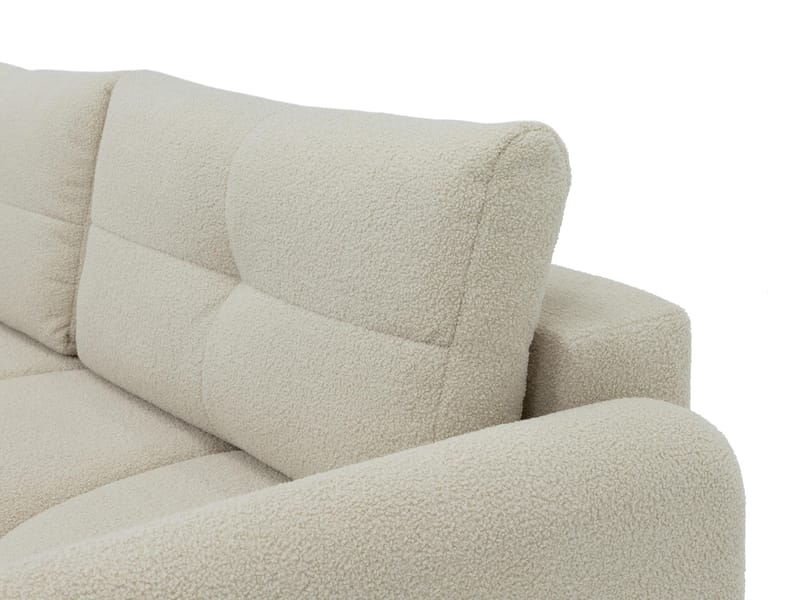 Durven 3-sits Bäddsoffa 160x200 cm med Förvaring i Bouclé - Beige - Möbler - Soffa - Bäddsoffa