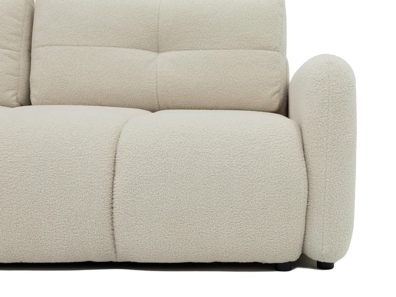 Durven 3-sits Bäddsoffa 160x200 cm med Förvaring i Bouclé - Beige - Möbler - Soffa - Bäddsoffa