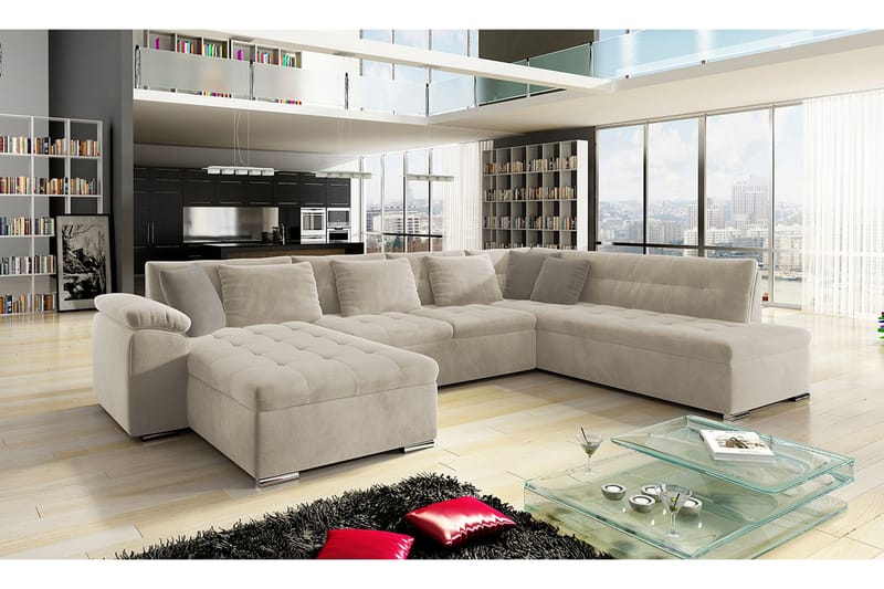 Dynir 4-sits Bäddsoffa - Beige - Möbler - Soffa - Bäddsoffa