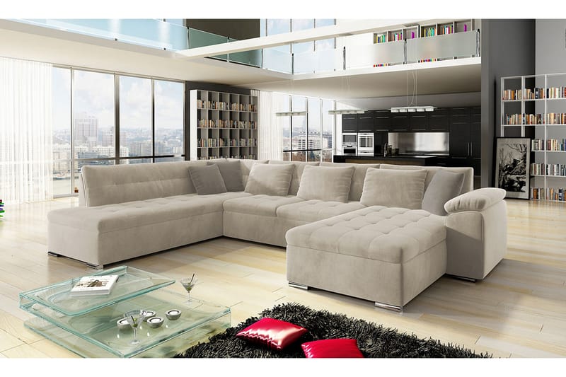 Dynir 4-sits Bäddsoffa - Beige - Möbler - Soffa - Bäddsoffa