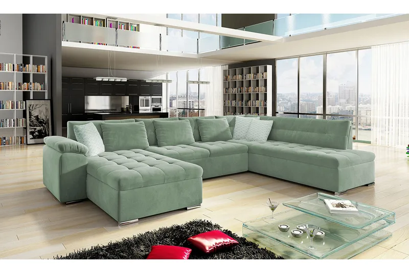 Dynir 4-sits Bäddsoffa - Grön - Möbler - Soffa - Bäddsoffa