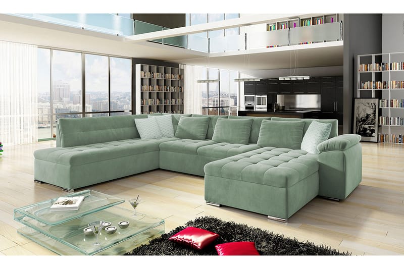 Dynir 4-sits Bäddsoffa - Grön - Möbler - Soffa - Bäddsoffa