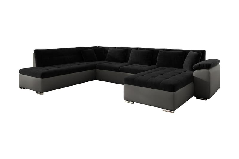 Dynir 4-sits Bäddsoffa - Svart/Grå - Möbler - Soffa - Bäddsoffa