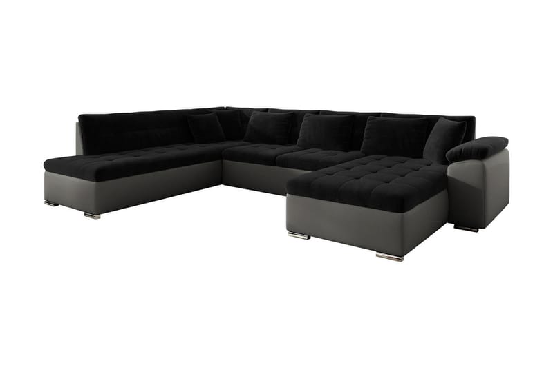 Dynir 4-sits Bäddsoffa - Svart/Grå - Möbler - Soffa - Bäddsoffa