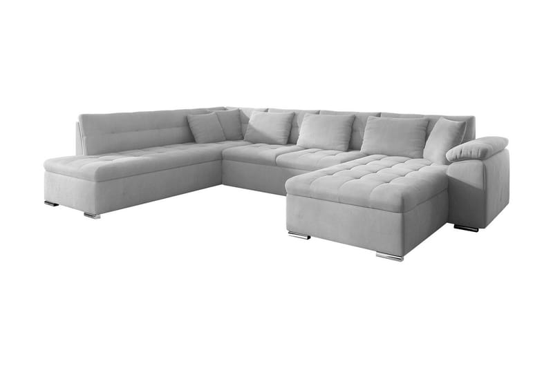 Dynir Bäddsoffa m. Divan och Schäslong 4-sits med Förvaring - Vit - Möbler - Soffa - Bäddsoffa