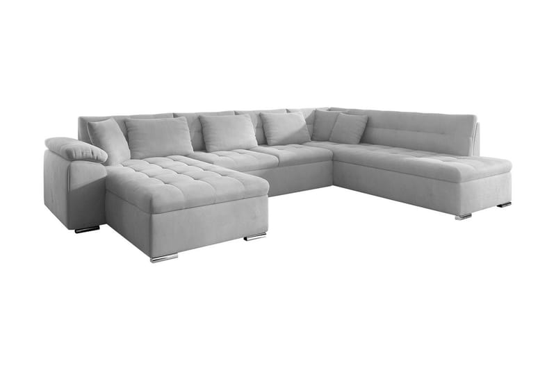 Dynir Bäddsoffa m. Divan och Schäslong 4-sits - Vit - Bäddsoffa - Bäddsoffa divan