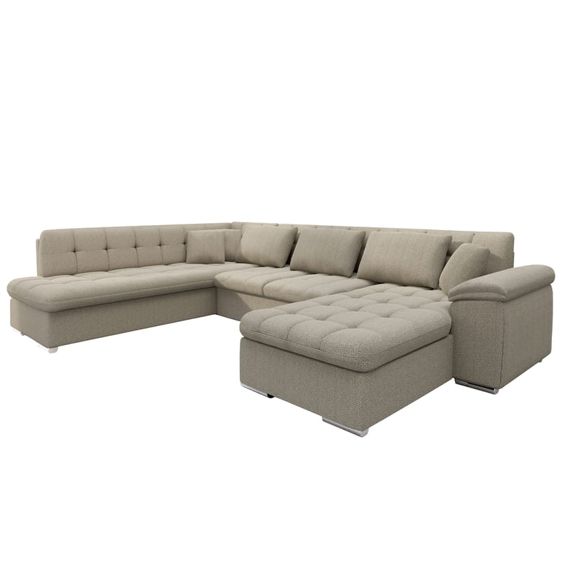 Dynir Bäddsoffa med Divan och Schäslong 5-sits - Beige - Möbler - Soffa - Bäddsoffa