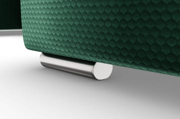 Dynir Högervänd U-formad Bäddsoffa 125x290 cm med Förvaring i Sammet - Grön - Möbler - Soffa - Bäddsoffa
