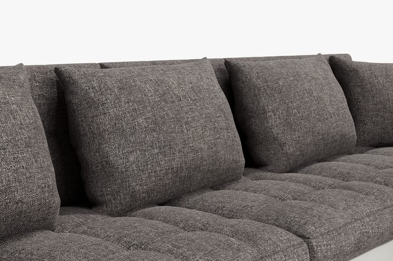 Dynir Hörnbäddsoffa Divan med Förvaring Höger - Vit/Ljusgrå - Möbler - Soffa - Bäddsoffa