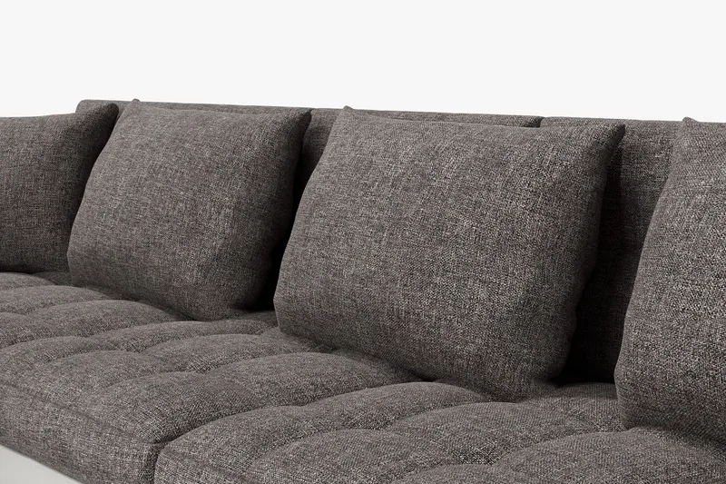 Dynir Hörnbäddsoffa Divan med Förvaring Vänster - Ljusgrå/Vit - Möbler - Soffa - Bäddsoffa