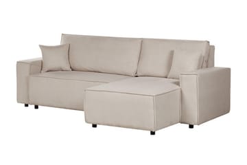 Dyshawn Hörnbäddsoffa 2-sits - Beige/Svart - Möbler - Soffa - Bäddsoffa