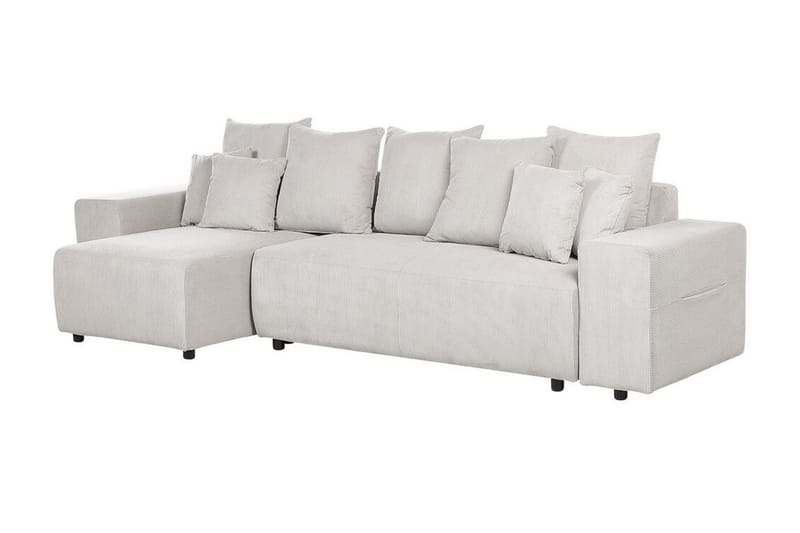 Dysis Hörnbäddsoffa 3-sits - Beige/Svart - Möbler - Soffa - Bäddsoffa