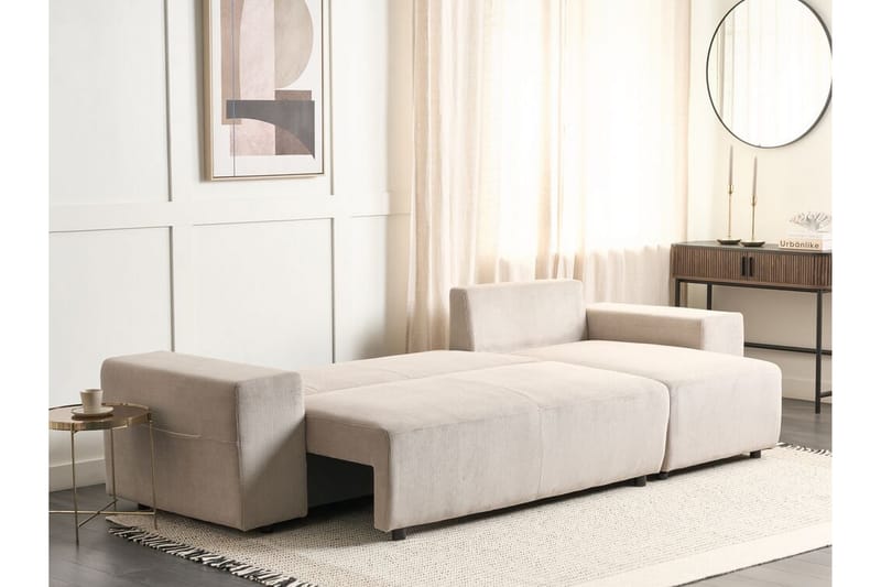 Dysis Hörnbäddsoffa 3-sits - Taupe/Svart - Möbler - Soffa - Bäddsoffa