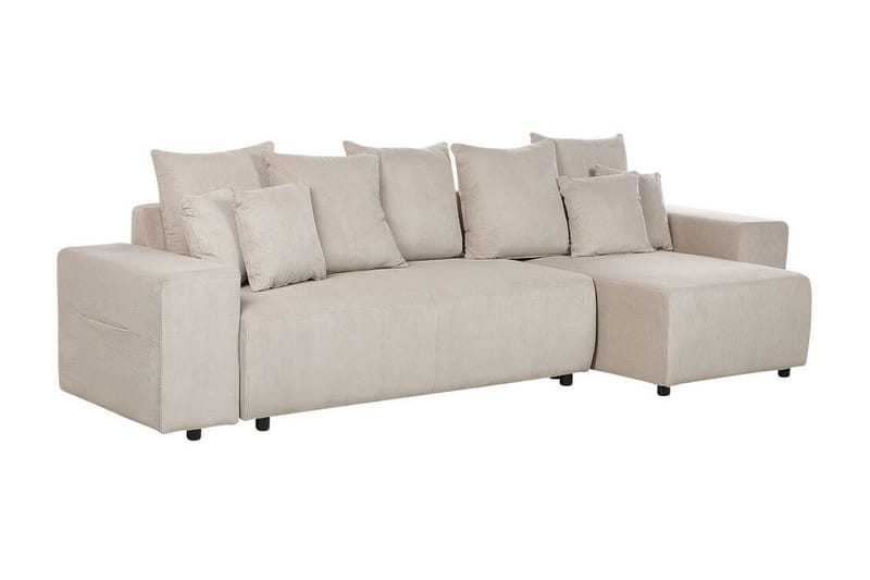 Dysis Hörnbäddsoffa 3-sits - Taupe/Svart - Möbler - Soffa - Bäddsoffa