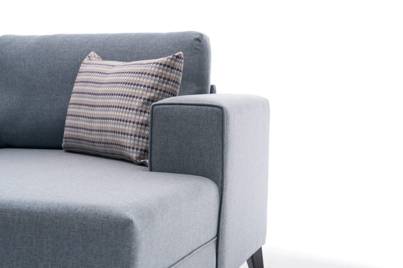 Efsunlu U-bäddsoffa - Blå/Svart - Möbler - Soffa - Bäddsoffa
