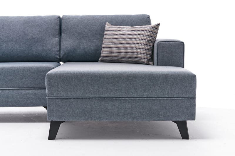 Efsunlu U-bäddsoffa - Blå/Svart - Möbler - Soffa - Bäddsoffa