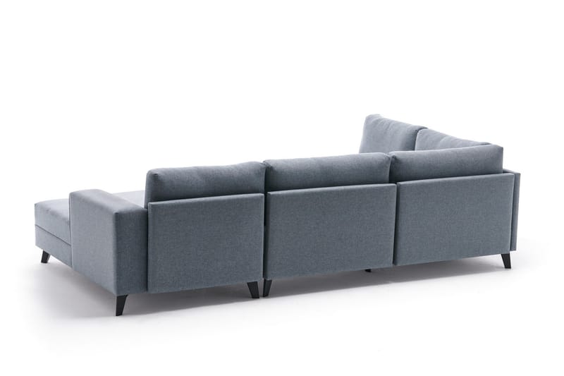 Efsunlu U-bäddsoffa - Blå/Svart - Möbler - Soffa - Bäddsoffa