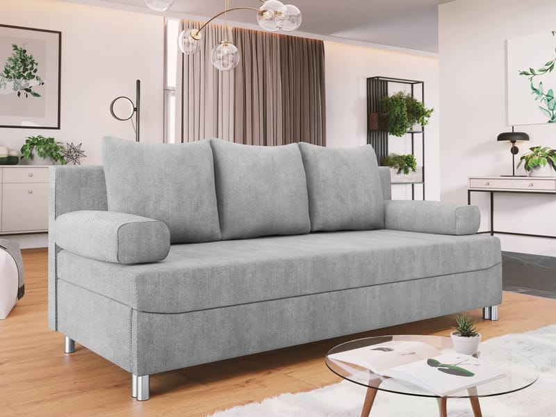 Eifion 3-sits Bäddsoffa - ljusgrå - Möbler - Soffa - Bäddsoffa