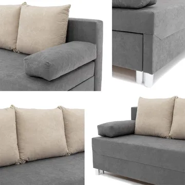 Eifion 3-sits Bäddsoffa - mörkbrun - Möbler - Soffa - Bäddsoffa