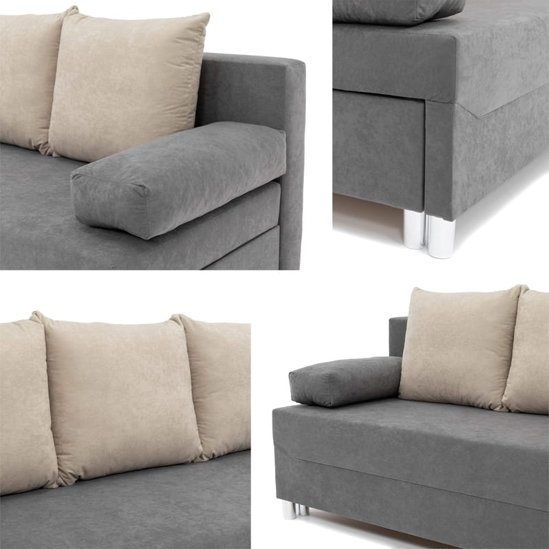 Eifion 3-sits Bäddsoffa - mörkbrun - Möbler - Soffa - Bäddsoffa
