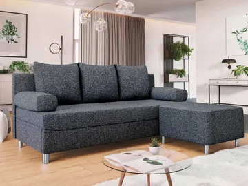 Eifion 3-sits Bäddsoffa med divan Högervänd - grå - Möbler - Soffa - Bäddsoffa