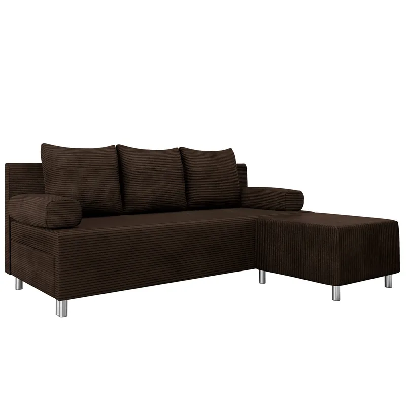 Eifion 3-sits Bäddsoffa med fotpall och förvaring, undefined