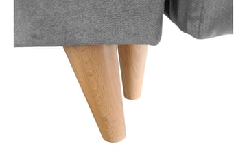 Eirado Rektangulär Längsbäddad Bäddsoffa 140x194 cm med Förvaring i Sammet - Blå - Möbler - Soffa - Bäddsoffa
