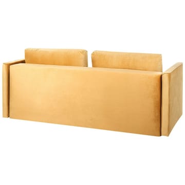 Eksjo 3-sits Utdragbar Bäddsoffa 146x203 cm med Förvaring i Sammet - Gul - Möbler - Soffa - Bäddsoffa