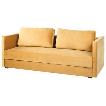 Eksjo 3-sits Utdragbar Bäddsoffa 146x203 cm med Förvaring i Sammet - Gul - Möbler - Soffa - Bäddsoffa