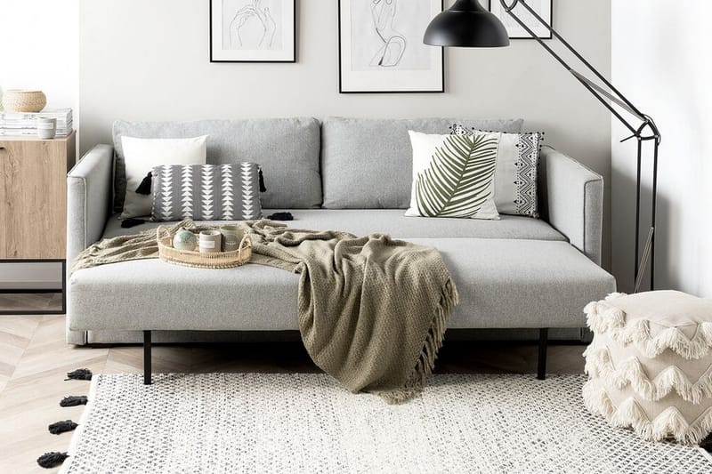 Eksjo Bäddsoffa 220 cm - Grå - Möbler - Soffa - Bäddsoffa