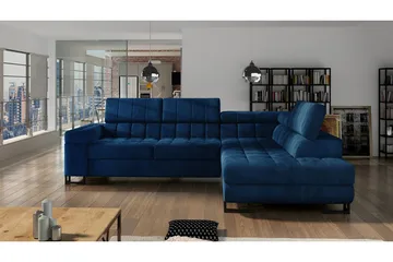 Elkind Hörnsoffa - Mörkblå - Möbler - Soffa - Bäddsoffa