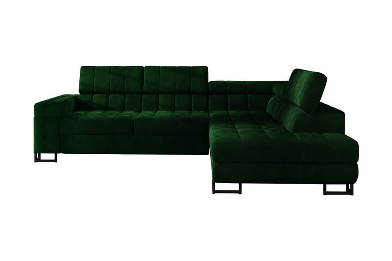 Elkind Hörnsoffa - Mörkgrön - Möbler - Soffa - Bäddsoffa