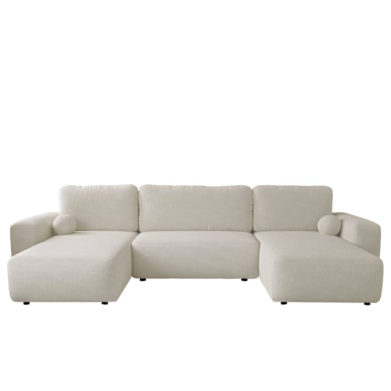 Elvior 5-sits U-formad bäddsoffa med dubbeldivan - vit - Möbler - Soffa - Bäddsoffa