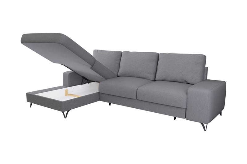 Emet Bäddsoffa med Divan 3-sits - Ljusbrun - Möbler - Soffa - Bäddsoffa