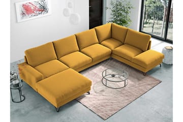 Emet Bäddsoffa med Divan och Schäslong 5-sits - Gul - Möbler - Soffa - Bäddsoffa