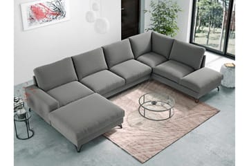 Emet Bäddsoffa med Divan och Schäslong 5-sits - Vit - Möbler - Soffa - Bäddsoffa