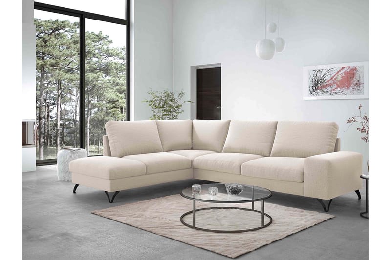 Emet Bäddsoffa med Schäslong 4-sits - Grå - Möbler - Soffa - Bäddsoffa